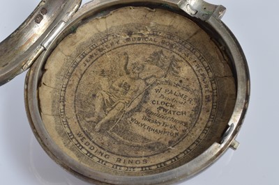 Lot 82 - A Victorian silver pair cased pocket watch
