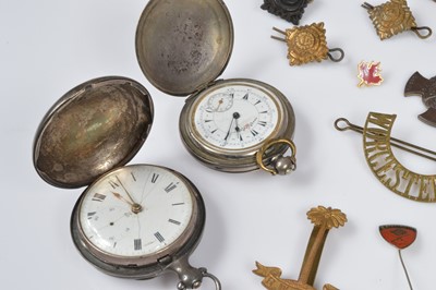 Lot 83 - Two late 19th century silver full hunter pocket watches
