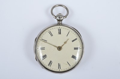 Lot 85 - A Victorian silver open face pocket watch