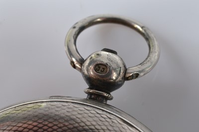 Lot 85 - A Victorian silver open face pocket watch