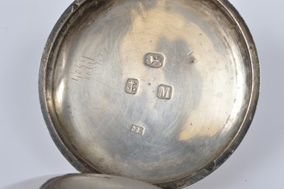 Lot 85 - A Victorian silver open face pocket watch