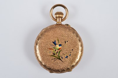 Lot 86 - A small early 20th century 14ct gold open face pocket watch