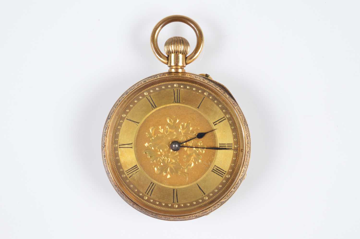 Lot 91 - A late Victorian 18ct gold open face pocket watch