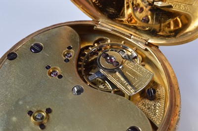 Lot 91 - A late Victorian 18ct gold open face pocket watch