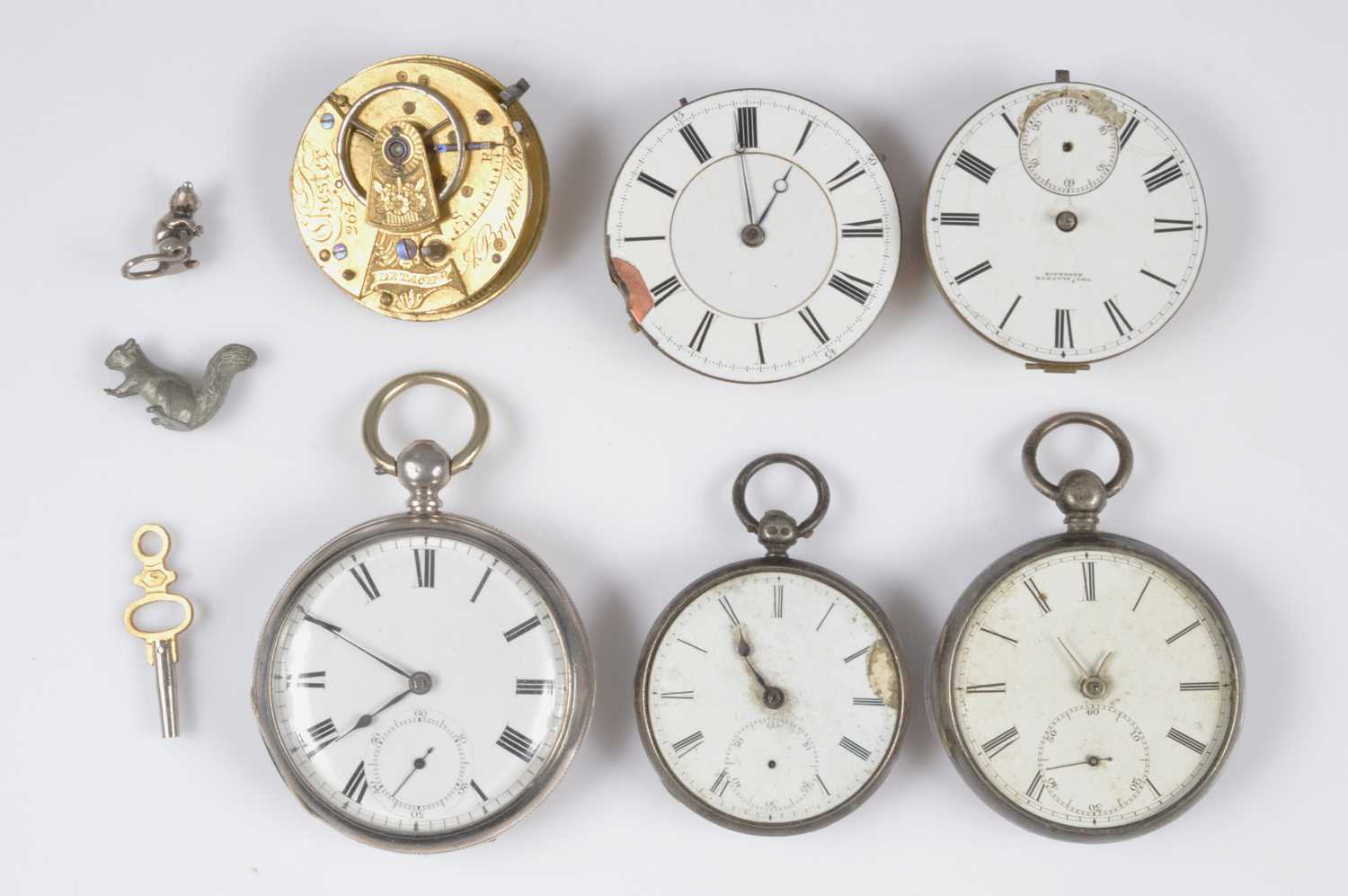 Lot 92 - Three Victorian silver open face pocket watches