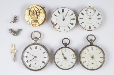 Lot 92 - Three Victorian silver open face pocket watches