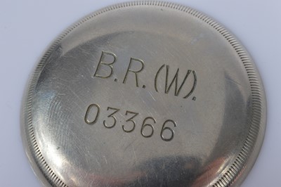 Lot 94 - A late 19th century Limit British Railway nickel manual top wind open face pocket watch and a Waltham wristwatch