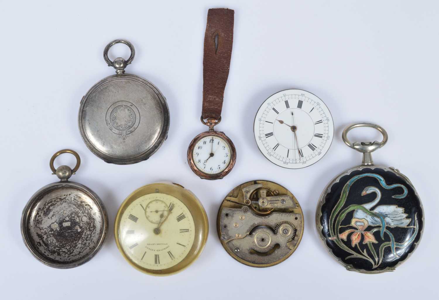 Lot 95 - Two Victorian silver pocket watch cases