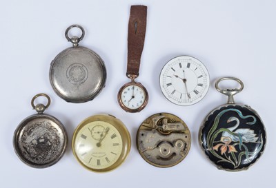Lot 95 - Two Victorian silver pocket watch cases