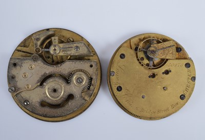 Lot 95 - Two Victorian silver pocket watch cases