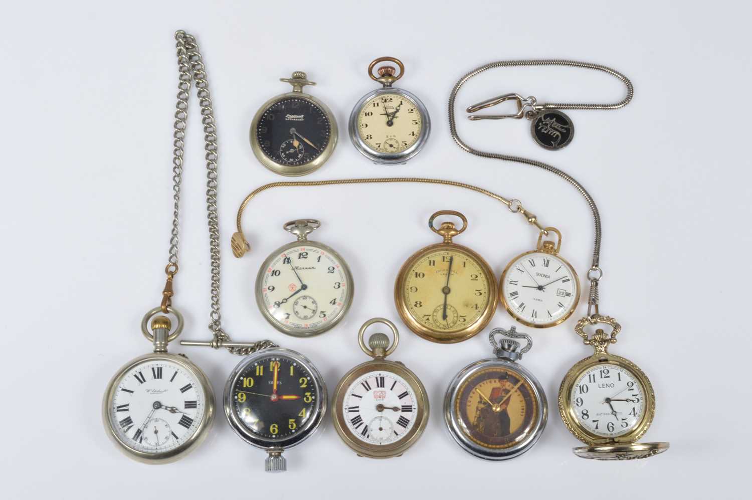 Lot 96 - Ten pocket watches