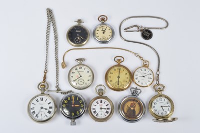 Lot 96 - Ten pocket watches