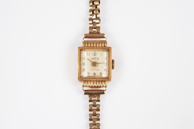 Lot 131 - A c1960s Binesa manual wind 18ct gold cased lady's wristwatch head