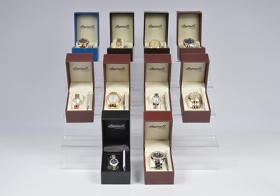Lot 134 - Ten modern Ingersoll Diamond quartz ladies wristwatches