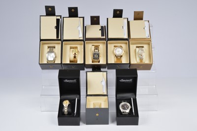 Lot 137 - Seven modern Ingersoll Diamond quartz ladies wristwatches