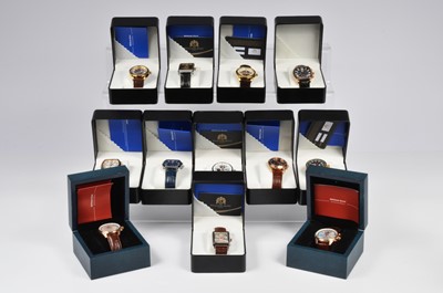 Lot 139 - Twelve modern wristwatches from William Hunt
