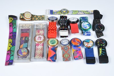 Lot 147 - A collection of POP Swatch watches