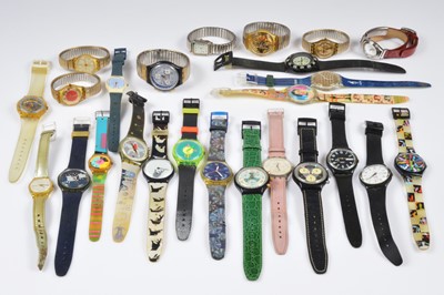Lot 150 - A collection of Swatch watches