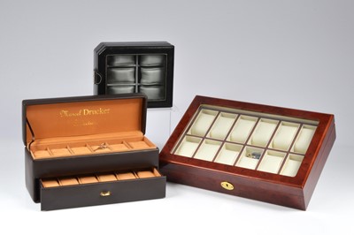 Lot 152 - Three watch collectors' boxes