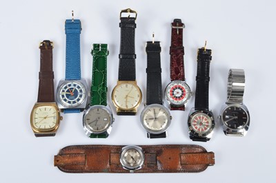 Lot 162 - Nine vintage Timex wristwatches