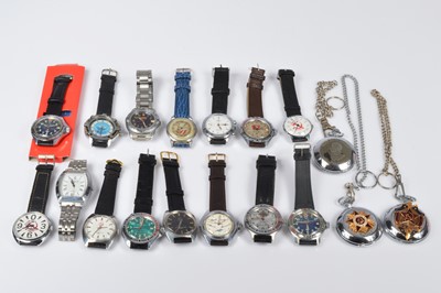 Lot 166 - A collection of vintage and modern Russian and similar watches