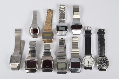 Lot 170 - Eleven vintage and modern wristwatches