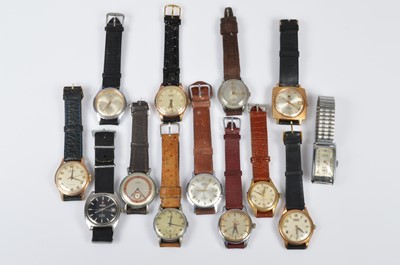 Lot 171 - A collection of 13 Roamer vintage wristwatches