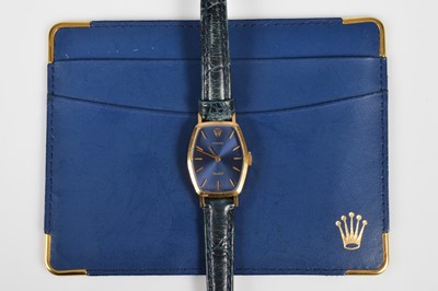 Lot 198 - A 1990s Rolex Orchid manual wind 18ct gold cased lady's wristwatch