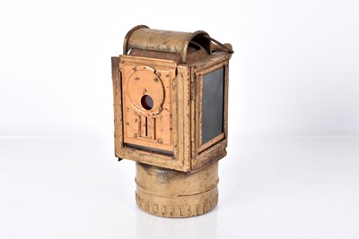 Lot 12 - A WWII German Einheitslatern Carbide Black out Lantern