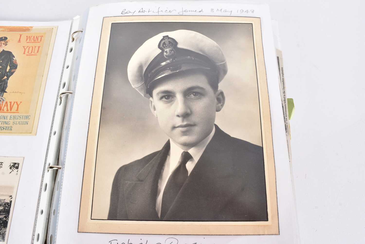 Lot 39 - A three folders of ephemera from Captain David Lucas Phillips (Royal Navy)