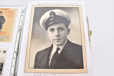 Lot 39 - A three folders of ephemera from Captain David Lucas Phillips (Royal Navy)
