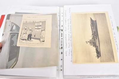 Lot 39 - A three folders of ephemera from Captain David Lucas Phillips (Royal Navy)