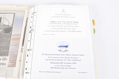 Lot 39 - A three folders of ephemera from Captain David Lucas Phillips (Royal Navy)