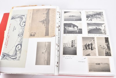 Lot 39 - A three folders of ephemera from Captain David Lucas Phillips (Royal Navy)