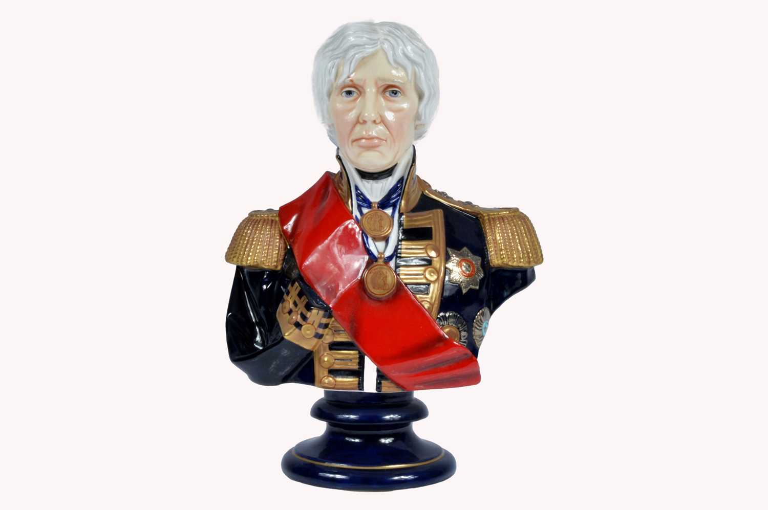 Lot 49 - A Michael Sutty bust of Admiral Lord Nelson