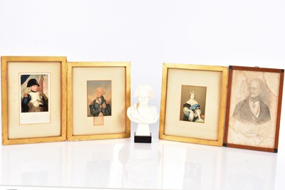 Lot 59 - An Ivorine Bust of Napoleon