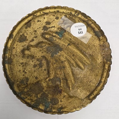 Lot 64 - A vintage cast metal Tampion/Plaque for HMS Repulse