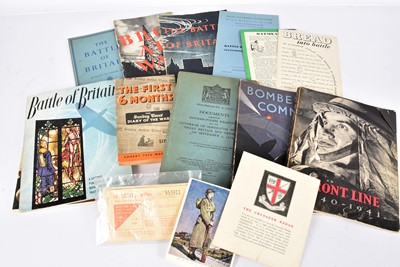 Lot 76 - A collection of WWII ephemera