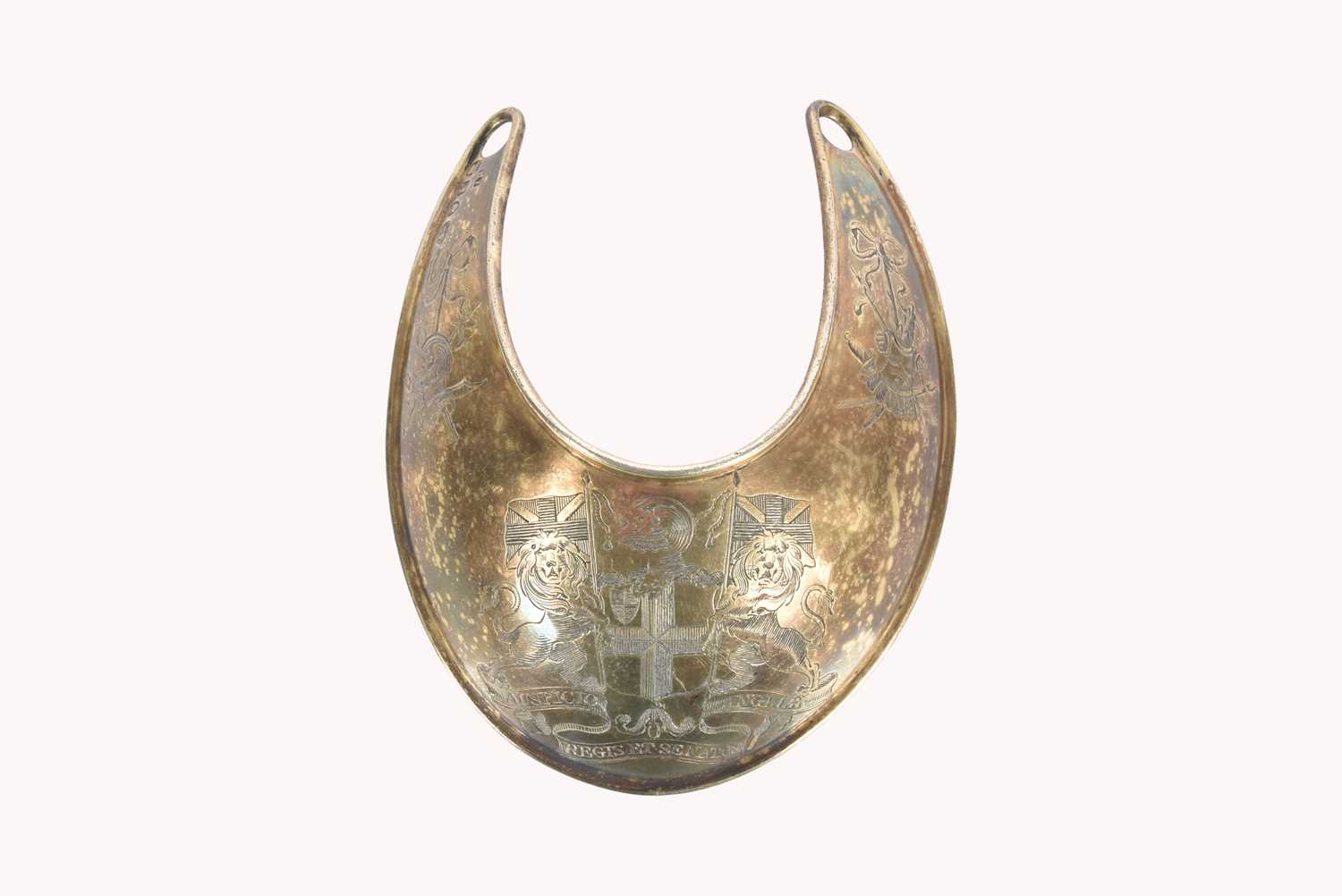 Lot 87 - An Honourable East India Company Officer's Silver Gorget