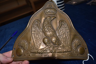 Lot 88 - A French Frontlet from the Bearskin of an Imperial Guard