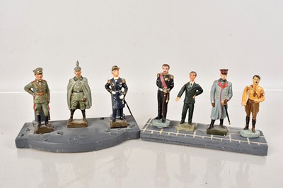 Lot 97 - Composition Figures by Lineol Elastolin and Similar Third Reich Era Leaders and Soldiers (7)