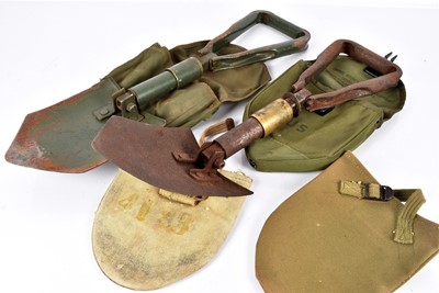 Lot 102 - Two Falkland Era Collapsable Entrenching Tools