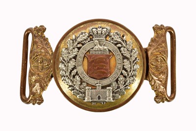 Lot 112 - A Victorian Essex Regiment Officer's Belt Buckle
