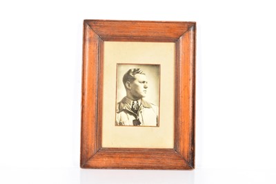 Lot 117 - A black and white photograph of German Luftwaffe Ace Walter Oesau
