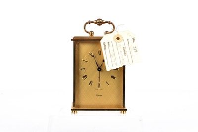 Lot 123 - A Swiza Carriage Clock belonging to Douglas Bader