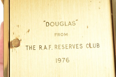 Lot 123 - A Swiza Carriage Clock belonging to Douglas Bader
