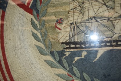Lot 125 - A 19th Century British Sailor's Woolwork Picture/Woolie