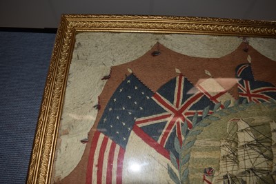 Lot 125 - A 19th Century British Sailor's Woolwork Picture/Woolie