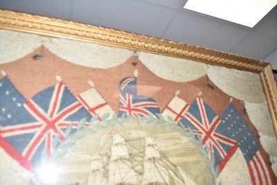 Lot 125 - A 19th Century British Sailor's Woolwork Picture/Woolie