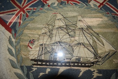 Lot 125 - A 19th Century British Sailor's Woolwork Picture/Woolie